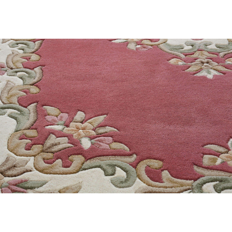World Menagerie Hounslow Handmade Tufted Wool Pink Rug & Reviews Wayfair.co.uk